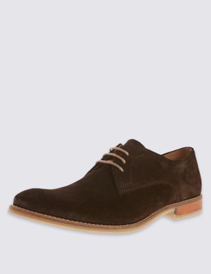 Suede Derby Lace-up Shoes
